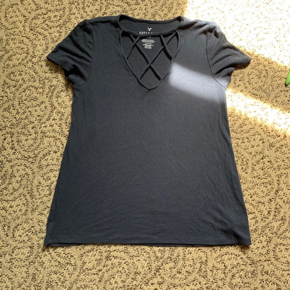 American eagle ribbed shirt
